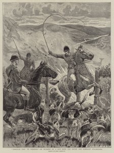 Door Vuur naar Vrijheid, een incident van een jacht met de Devon en Somerset Staghounds